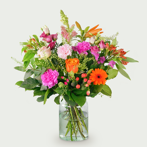 Bouquet mixed flowers groot